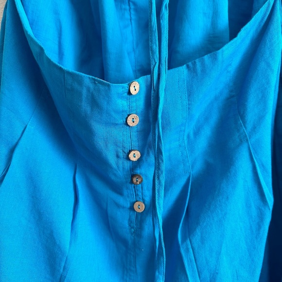 Free People Bari Romper in Fjord Blue Size XL - Picture 8 of 9